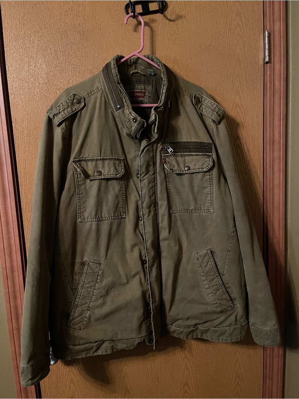 Levi's Men's Olive Drab Military Field Jacket
